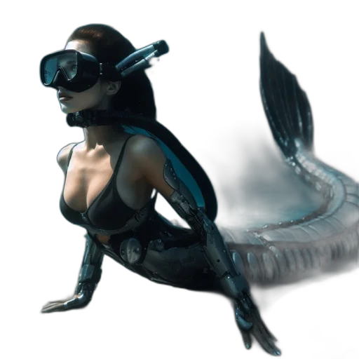 creature, mask, dragon, staff, concept art, fantasy art, 3d render, cyberpunk transparent PNG cut-out