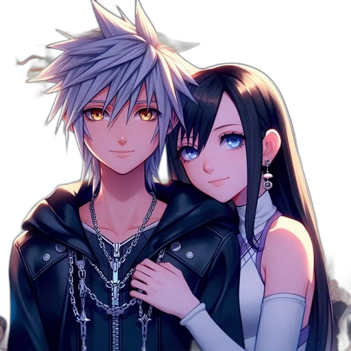 anime, fantasy art, pixel art, concept art, neon lights, monochrome, blue, dark transparent PNG cut-out