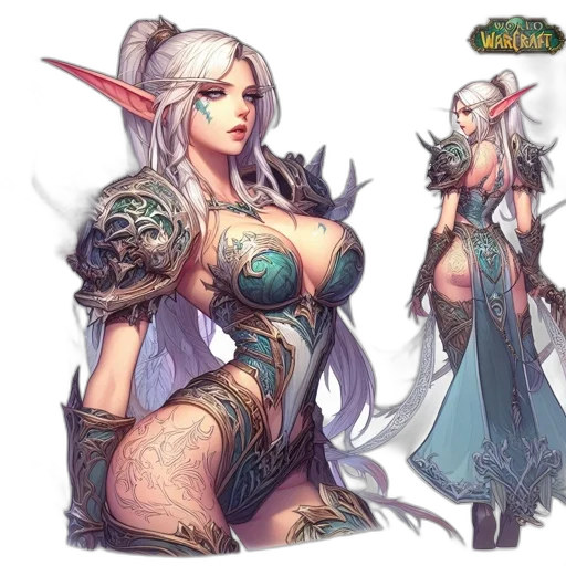 fantasy art, concept art, comic book art, pixel art, green, concept, art, female transparent PNG cut-out