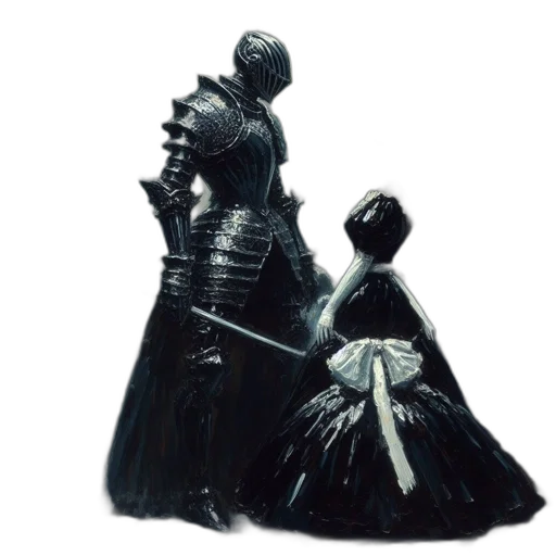 crown, dress, sword, concept art, 3d render, fantasy art, pixel art, snow transparent PNG cut-out
