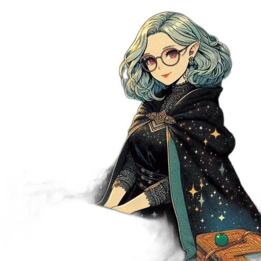 staff, jacket, dress, sword, fantasy art, concept art, anime, watercolor transparent PNG cut-out