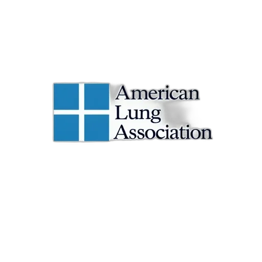 logo, american, lung, association, features, stylized, cross, blue transparent PNG cut-out