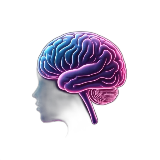 crown, hat, face, 3d render, concept art, photorealistic, brain, logo transparent PNG cut-out