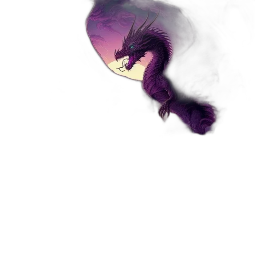 dragon, mask, creature, hat, concept art, comic book art, watercolor, fantasy art transparent PNG cut-out