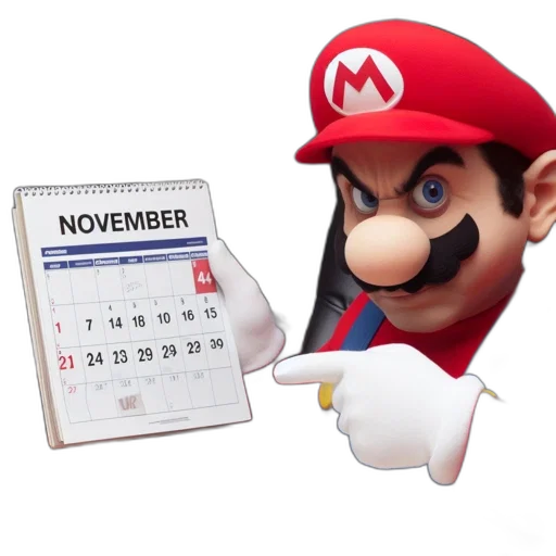 hat, 3d render, mario, iconic, video, game, character, seen transparent PNG cut-out