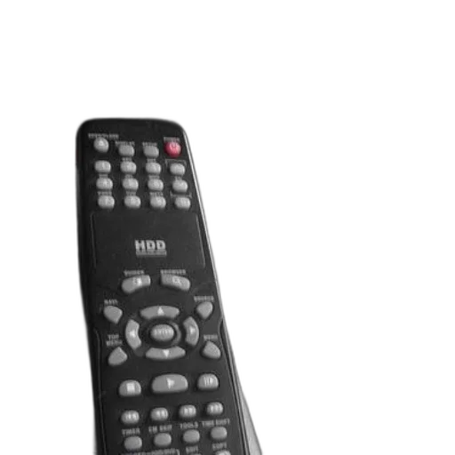 weapon, furniture, 3d render, black, remote, control, buttons, labeled transparent PNG cut-out