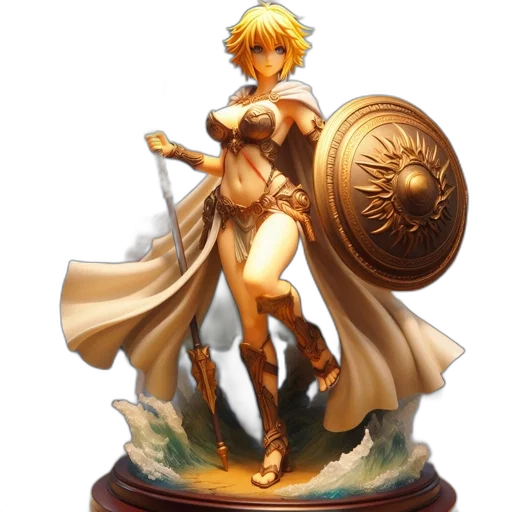sword, weapon, concept art, fantasy art, 3d render, anime, golden, intricately transparent PNG cut-out
