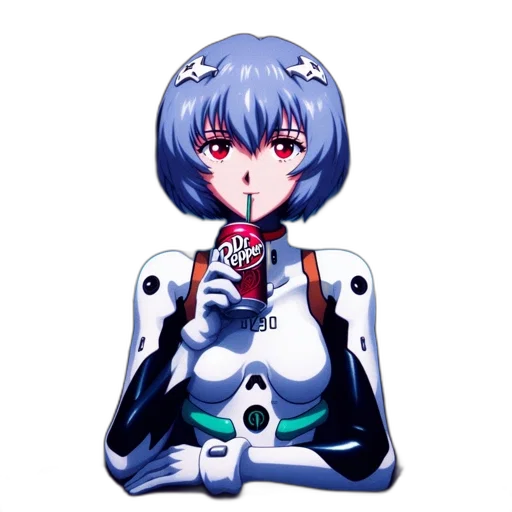 robot, face, food, weapon, anime, vaporwave, pixel art, concept art transparent PNG cut-out