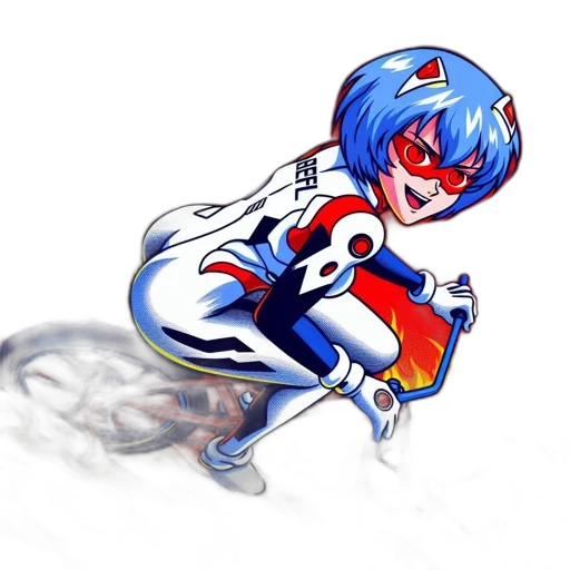 robot, concept art, comic book art, cartoon, anime, animated, figure, red transparent PNG cut-out