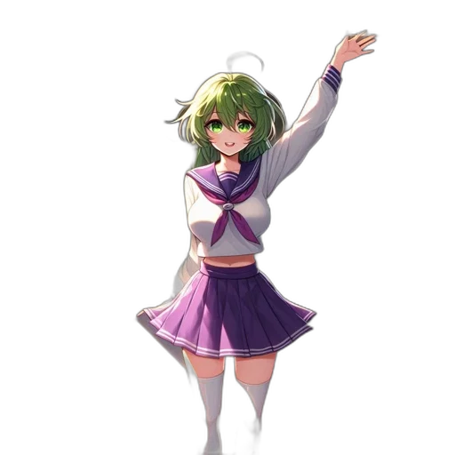 staff, dress, jacket, flower, pixel art, anime, concept art, fantasy art transparent PNG cut-out