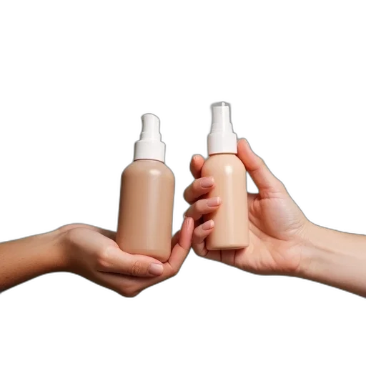 bottle, person, hand, woman, holding, nasal, spray transparent PNG cut-out