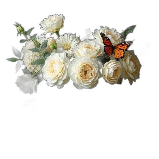 flower, crown, jewelry, staff, photorealistic, 3d render, oil painting, pixel art transparent PNG cut-out