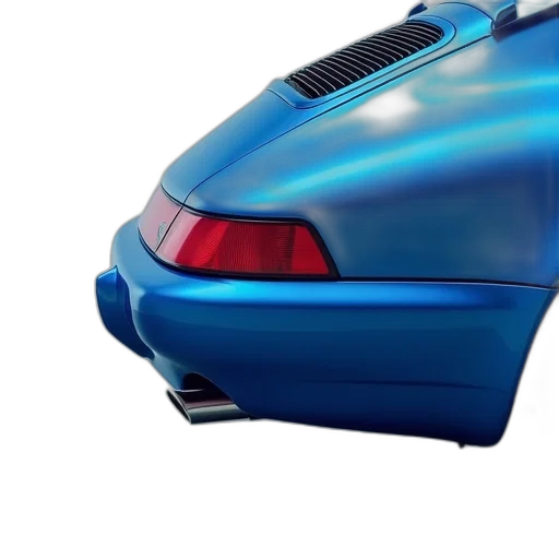 car, face, weapon, photorealistic, 3d render, concept art, vaporwave, blue transparent PNG cut-out