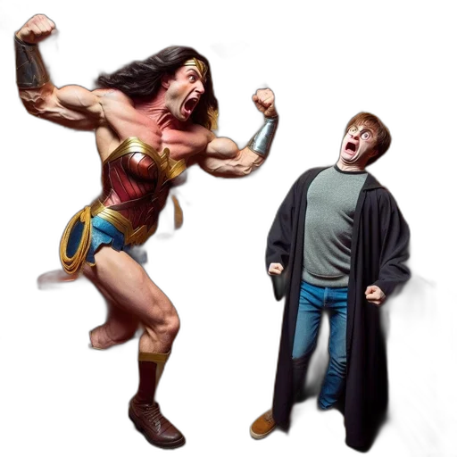 comic book art, concept art, 3d render, fantasy art, muscular, man, dressed, wonder transparent PNG cut-out
