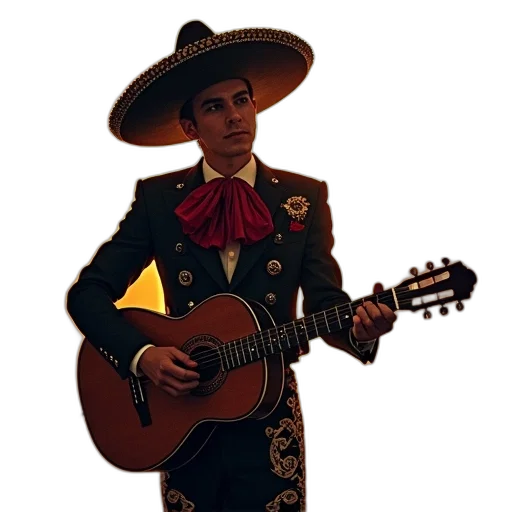 jacket, hat, staff, animal, pixel art, concept art, photorealistic, 3d render transparent PNG cut-out