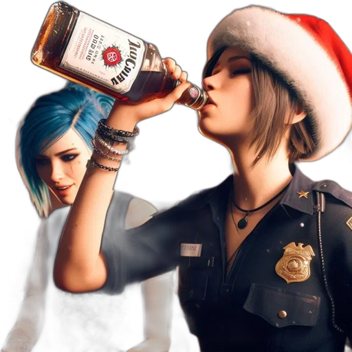 concept art, cyberpunk, photorealistic, fantasy art, two, animated, female, characters transparent PNG cut-out