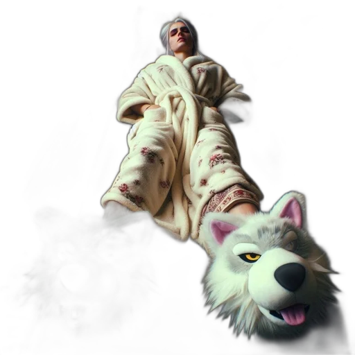 creature, animal, jacket, concept art, pixel art, fantasy art, photorealistic, outer space transparent PNG cut-out