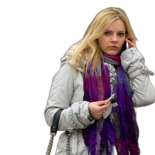 jacket, umbrella, photorealistic, 3d render, snow, pastel, woman, gray transparent PNG cut-out