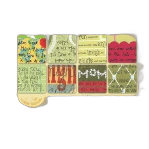earth tones, handwriting, workshop, book, cover, featuring, colorful, cards transparent PNG cut-out