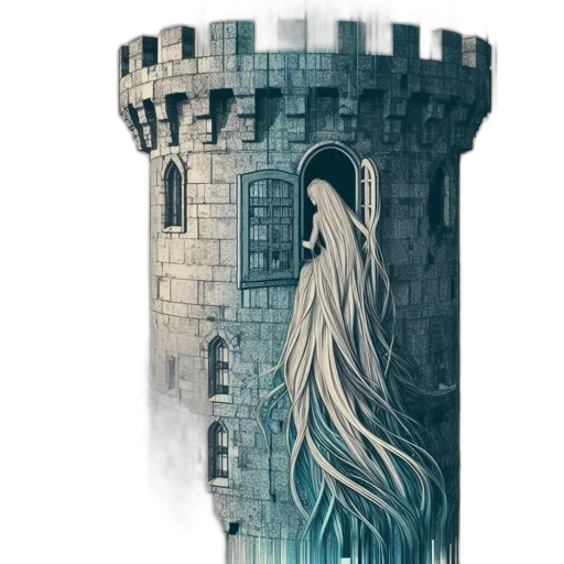crown, dress, hair, dragon, fantasy art, concept art, pixel art, comic book art transparent PNG cut-out