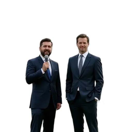staff, jacket, shoes, two, men, suits, standing, next transparent PNG cut-out