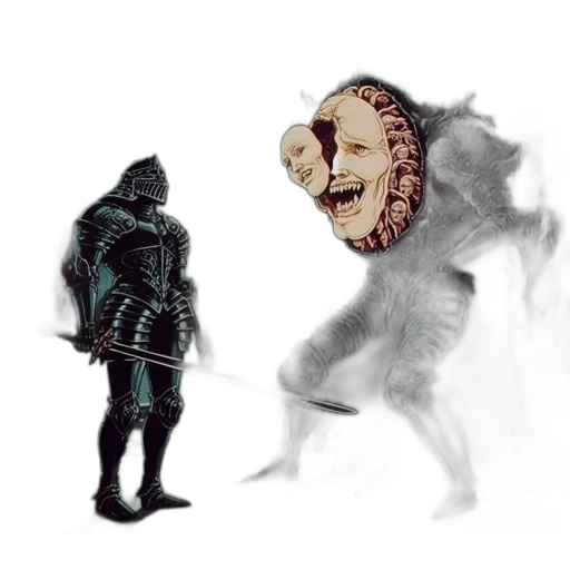 mask, creature, robot, face, concept art, 3d render, fantasy art, comic book art transparent PNG cut-out