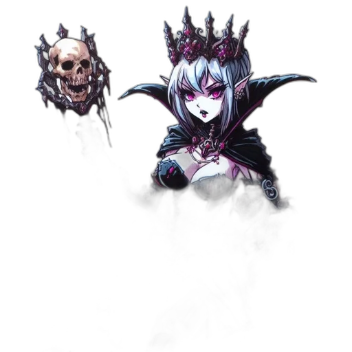 crown, creature, staff, weapon transparent PNG cut-out