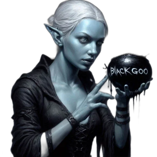 fantasy art, comic book art, concept art, pixel art, dark, blue, ethereal, figure transparent PNG cut-out