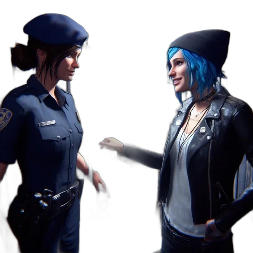 jacket, weapon, hat, concept art, 3d render, cyberpunk, comic book art, city street transparent PNG cut-out