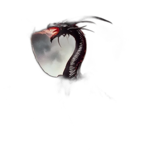 creature, hair, animal, dragon, concept art, photorealistic, 3d render, fantasy art transparent PNG cut-out