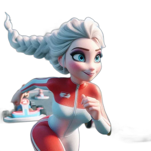robot, 3d render, concept art, cartoon, comic book art, underwater, animated, female transparent PNG cut-out
