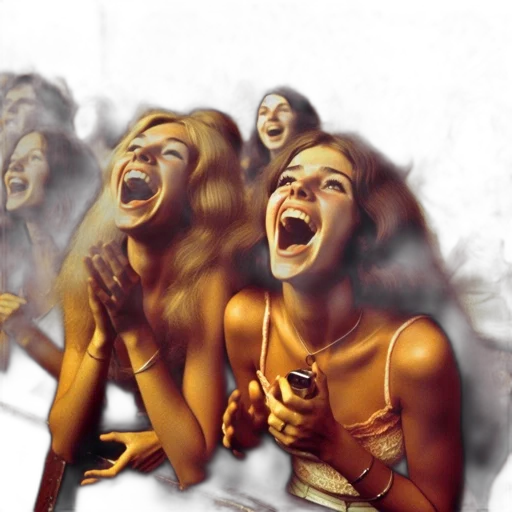photorealistic, concept art, fantasy art, comic book art, fire, large, audience, young transparent PNG cut-out