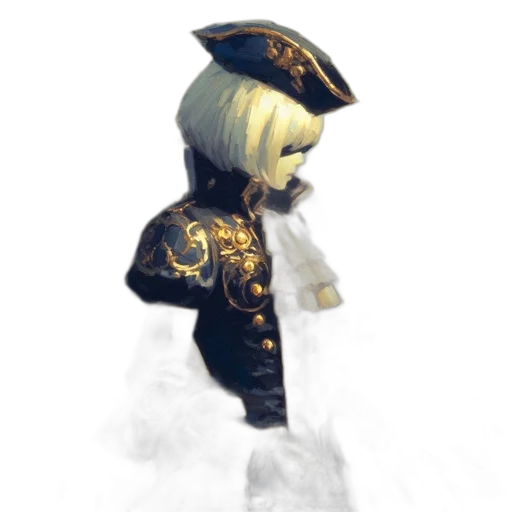 staff, hat, mask, face, concept art, fantasy art, 3d render, photorealistic transparent PNG cut-out