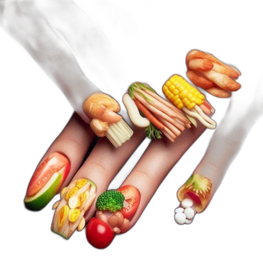 food, jewelry, photorealistic, oil painting, concept art, watercolor, colorful, image transparent PNG cut-out