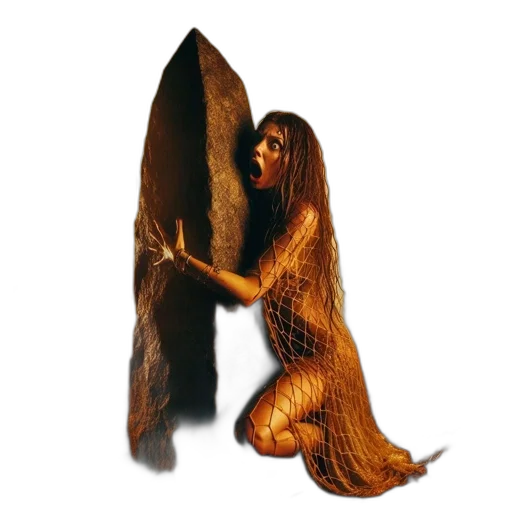 hair, dress, creature, animal, concept art, underwater, fire, outer space transparent PNG cut-out
