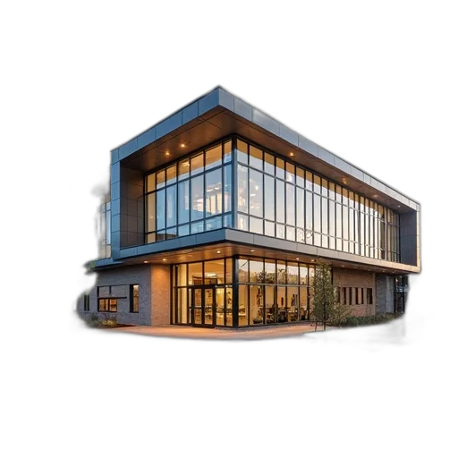 building, 3d render, concept art, new transparent PNG cut-out