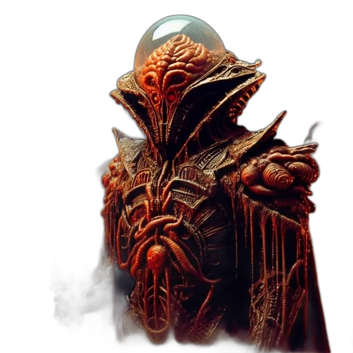 mask, creature, face, staff, concept art, fantasy art, comic book art, 3d render transparent PNG cut-out
