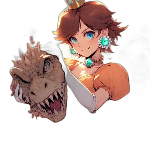 crown, creature, mask, staff, concept art, fantasy art, anime, pixel art transparent PNG cut-out