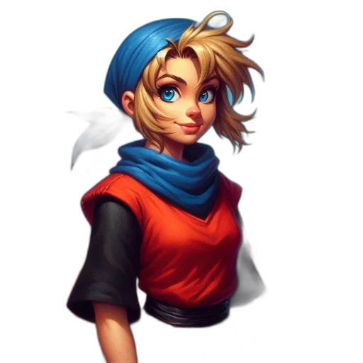 staff, face, concept art, fantasy art, pixel art, comic book art, blue, colorful transparent PNG cut-out