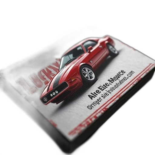 car, 3d render, photorealistic, concept art, lucky, dealers, business, card transparent PNG cut-out