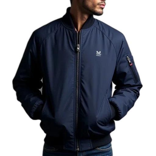jacket, moncley, navy, blue transparent PNG cut-out