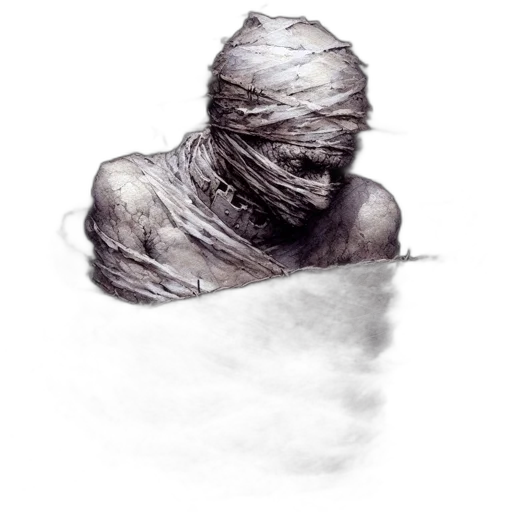 mask, face, hair, creature, concept art, pencil sketch, watercolor, photorealistic transparent PNG cut-out