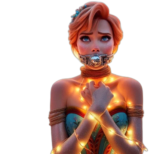 jewelry, mask, robot, dress, concept art, cyberpunk, 3d render, comic book art transparent PNG cut-out