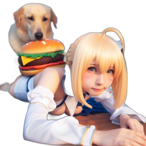 food, animal, creature, staff, anime, photorealistic, concept art, 3d render transparent PNG cut-out