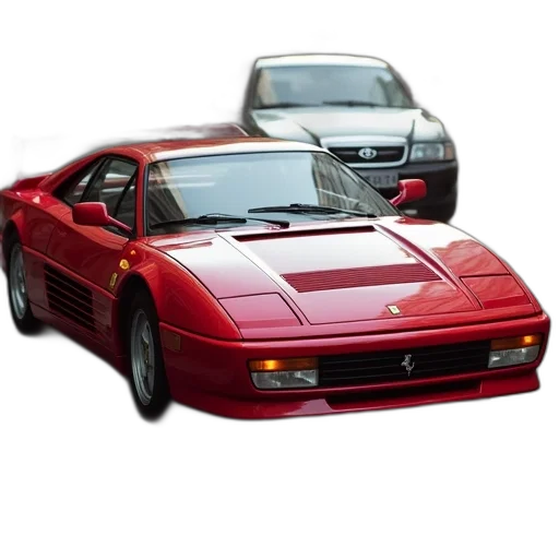 car, animal, weapon, photorealistic, vaporwave, concept art, 3d render, red transparent PNG cut-out