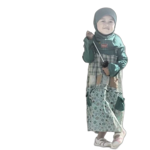dress, 3d render, photorealistic, young, girl, green, holds, umbrella transparent PNG cut-out