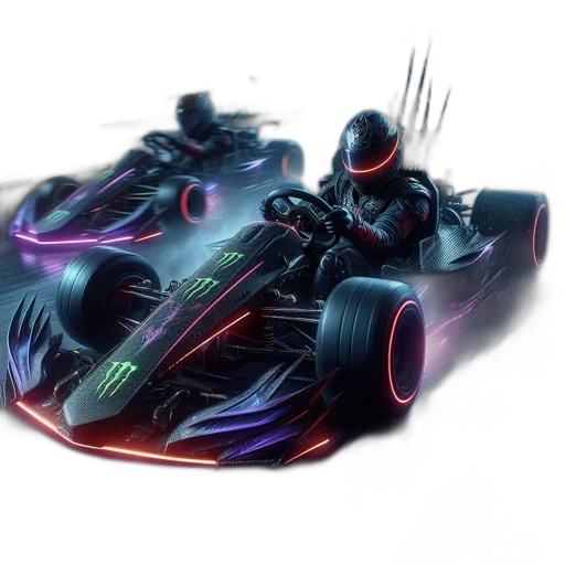 car, concept art, 3d render, cyberpunk, fantasy art, futuristic, race, drivers transparent PNG cut-out