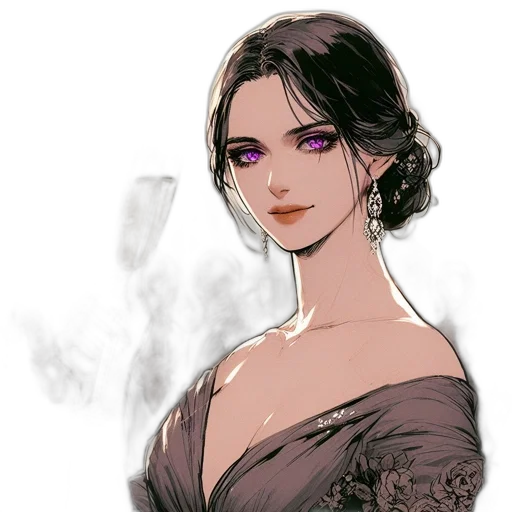 dress, face, jewelry, crown, fantasy art, concept art, pixel art, comic book art transparent PNG cut-out
