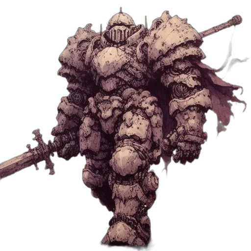 staff, weapon, sword, creature, concept art, fantasy art, pixel art, comic book art transparent PNG cut-out