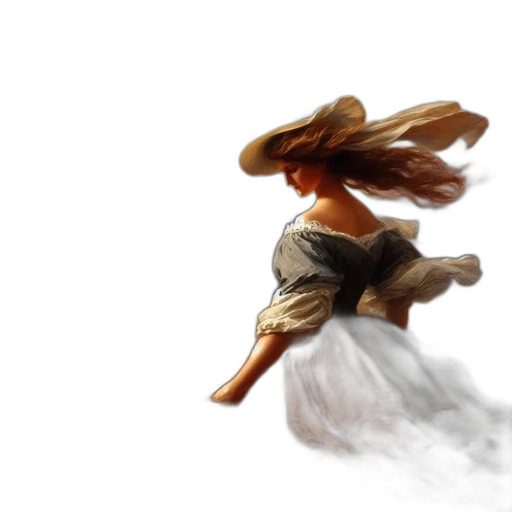 hair, hat, mask, weapon, concept art, fantasy art, photorealistic, 3d render transparent PNG cut-out